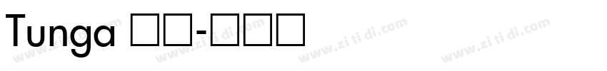 Tunga 常规字体转换